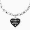 Bracciale Donna Kidult In Accaio E Ciondolo Satinato A Cuore 6 - Verre Gioielli Bracciale Donna Kidult In Accaio E Ciondolo Satinato A Cuore 2 Verre Gioielli - l'istituzione del gioiello