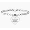 Bracciale Elastico Donna Kidult Con Sfere In Accaio E Ciondolo Satinato 1 - Verre Gioielli Bracciale Elastico Donna Kidult Con Sfere In Accaio E Ciondolo Satinato