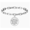 Bracciale Donna Kidult Spirituality In Acciaio E Pvd E Ciondolo Satinato Con Cristallo 1 - Verre Gioielli Bracciale Donna Kidult Spirituality In Acciaio E Pvd E Ciondolo Satinato Con Cristallo