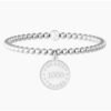 Bracciale Donna Kidult Elastico Con Sfere In Acciaio E Ciondolo
