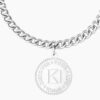 Bracciale Donna Kidult Buon Compleanno In Acciaio Con Catena Groumette E Ciondolo 2 Verre Gioielli - l'istituzione del gioiello