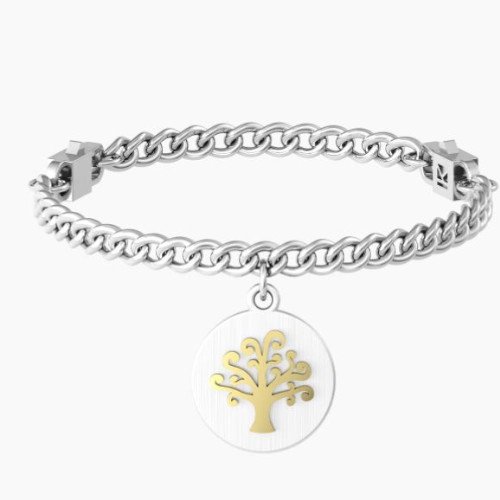 Bracciale Donna Kidult In Acciaio E Ciondolo Satinato