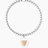 Bracciale Elastico Donna Kidult Con Sfere In Acciaio E Ciondolo 6 - Verre Gioielli Bracciale Elastico Donna Kidult Con Sfere In Acciaio E Ciondolo 2 Verre Gioielli - l'istituzione del gioiello