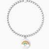 Bracciale Donna Kidult Elastico Con Sfere In Acciaio Con Ciondolo 5 - Verre Gioielli Bracciale Donna Kidult Elastico Con Sfere In Acciaio Con Ciondolo 1 Verre Gioielli - l'istituzione del gioiello