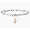 Bracciale Donna Kidult Elastico Con Sfere In Acciaio E Pvd Con Ciondolo 1 - Verre Gioielli Bracciale Donna Kidult Elastico Con Sfere In Acciaio E Pvd Con Ciondolo