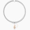 Bracciale Donna Kidult Elastico Con Sfere In Acciaio E Pvd Con Ciondolo 6 - Verre Gioielli Bracciale Donna Kidult Elastico Con Sfere In Acciaio E Pvd Con Ciondolo 2 Verre Gioielli - l'istituzione del gioiello