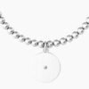 Bracciale Donna Kidult Elastico Con Sfere In Acciaio E Ciondolo Con Cristallo 5 - Verre Gioielli Bracciale Donna Kidult Elastico Con Sfere In Acciaio E Ciondolo Con Cristallo 1 Verre Gioielli - l'istituzione del gioiello