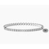 Bracciale Tennis Kidult Elastico Donna Con Sfere In Acciaio E Zirconi
