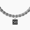 Bracciale Unisex Kidult In Acciaio Con Cilindri E Anelli E Ciondolo Satinato Quadrato 7 - Verre Gioielli Bracciale Unisex Kidult In Acciaio Con Cilindri E Anelli E Ciondolo Satinato Quadrato 3 Verre Gioielli - l'istituzione del gioiello