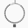 Bracciale Unisex Kidult In Acciaio Con Cilindri E Anelli E Ciondolo Satinato Quadrato 6 - Verre Gioielli Bracciale Unisex Kidult In Acciaio Con Cilindri E Anelli E Ciondolo Satinato Quadrato 2 Verre Gioielli - l'istituzione del gioiello