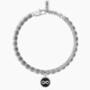 Bracciale Uomo Kidult Con Cilindri E Anelli In Acciaio E Ciondolo Nero 2 Verre Gioielli - l'istituzione del gioiello
