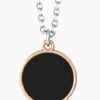 Collana Lunga Kidult Donna In Acciaio Con Catena Rolò E Ciondolo Con Cristallo 2 Verre Gioielli - l'istituzione del gioiello