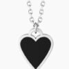 Collana Girocollo Kidult Donna In Acciaio Con Catena Rolò E Ciondolo A Cuore Con Cristallo 2 Verre Gioielli - l'istituzione del gioiello
