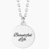 Collana Girocollo Kidult Donna In Acciaio Con Catena Groumette E Ciondolo 2 Verre Gioielli - l'istituzione del gioiello