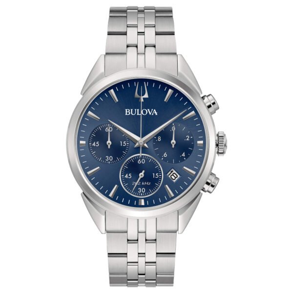 Orologio Uomo Bulova Cronografo High Precision In Acciaio 3 - Verre Gioielli Orologio Uomo Bulova Cronografo High Precision In Acciaio