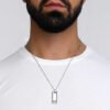 Collana Uomo Boccadamo Man In Acciaio E Pendente Con Pvd E Zircone 1 Verre Gioielli - l'istituzione del gioiello