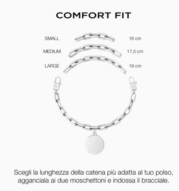 Bracciale Donna Kidult Spirituality In Acciaio E PvdE Ciondolo Satinato Con Cristallo 4 Verre Gioielli - l'istituzione del gioiello