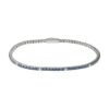 Bracciale Tennis Unisex Bliss In Argento Con Cubic Zirconia Blu E Bianchi 2 - Verre Gioielli Bracciale Tennis Unisex Bliss In Argento Con Cubic Zirconia Blu E Bianchi
