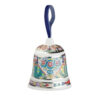 Campana Di Natale Baci Milano In Porcellana Cosy Xmas Platinum