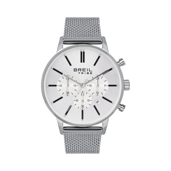 Orologio Uomo Tribe Breil Cronografo Avery Al Quarzo In Acciaio 3 - Verre Gioielli Orologio Uomo Tribe Breil Cronografo Avery Al Quarzo In Acciaio
