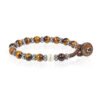 Bracciale Uomo Gerba Lab Con Occhio Di Tigre Marrone E Madreperla 1 - Verre Gioielli Bracciale Uomo Gerba Lab Con Occhio Di Tigre Marrone E Madreperla