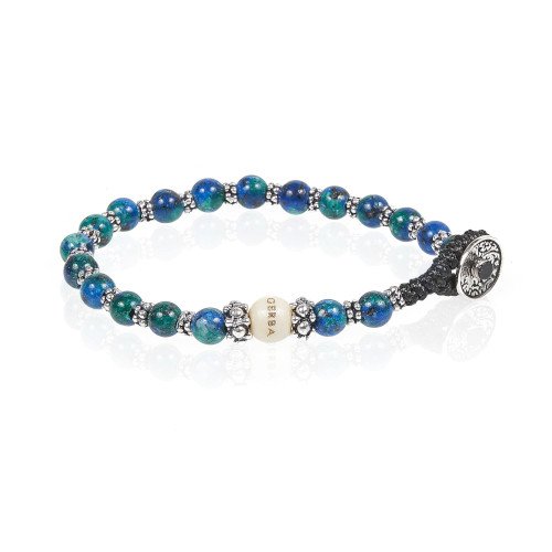 Bracciale Uomo Gerba Lab Con Lapis Afgano E Argento 925 3 - Verre Gioielli Bracciale Uomo Gerba Lab Con Lapis Afgano E Argento 925