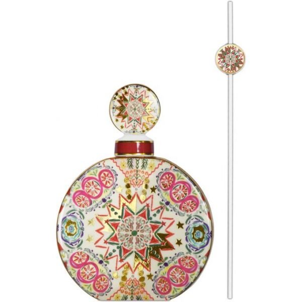 Bottiglia Diffusore Medio Baci Milano In Porcellana Cosy Xmas Gold 3 - Verre Gioielli Bottiglia Diffusore Medio Baci Milano In Porcellana Cosy Xmas Gold
