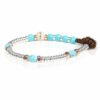 Bracciale Unisex Gerba Mon Amour Con Turchese E Argento 925 1 - Verre Gioielli Bracciale Unisex Gerba Mon Amour Con Turchese E Argento 925