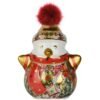 Diffusore A Pupazzo Di Neve Baci Milano In Porcellana Cosy Xmas Gold 2 - Verre Gioielli Diffusore A Pupazzo Di Neve Baci Milano In Porcellana Cosy Xmas Gold
