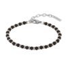 Bracciale Uomo Breil Black Onyx In Acciaio Rosè E Onice Nero 2 - Verre Gioielli Bracciale Uomo Breil Black Onyx In Acciaio Rosè E Onice Nero