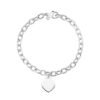 Bracciale Donna Amen In Argento 925 Con Catena Rolò E Cuore 2 - Verre Gioielli Bracciale Donna Amen In Argento 925 Con Catena Rolò E Cuore