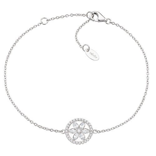 Bracciale Donna Amen In Argento 925 E Zirconi Bianchi Con Fiore Della Vita 3 - Verre Gioielli Bracciale Donna Amen In Argento 925 E Zirconi Bianchi Con Fiore Della Vita