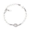 Bracciale Donna Rosario Amen In Argento 925 Con Pavè Di Zirconi E Perle 1 - Verre Gioielli Bracciale Donna Rosario Amen In Argento 925 Con Pavè Di Zirconi E Perle