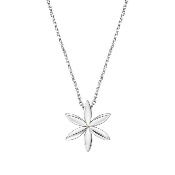 Collana Donna Amen In Argento 925 E Zirconi Bianchi Con Fiore Della Vita 3 - Verre Gioielli Collana Donna Amen In Argento 925 E Zirconi Bianchi Con Fiore Della Vita