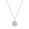 Collana Donna Amen In Argento 925 E Zirconi Bianchi Con Fiore Della Vita