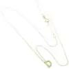 Collana Donna Bliss In Oro Giallo 9 Kt E Diamanti 0.003 Ct Con Inziale