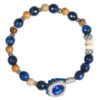 Bracciale Unisex Gerba Lab Con Occhio Di Tigre Blu E Paesina