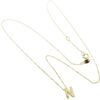Collana Donna Bliss In Oro Giallo 9 Kt E Diamanti 0.003 Ct Con Inziale