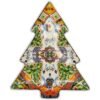 Piatto A Servire In Porcellana Baci Milano A Albero Di Natale Cosy Xmas Gold