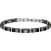 Bracciale Uomo Maserati In Acciaio E Ceramica Nera 2 - Verre Gioielli Bracciale Uomo Maserati In Acciaio E Ceramica Nera