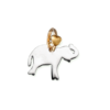 Charm Dodo Mariani Elefante In Argento 925 E Contromaglia in Oro Giallo 9 Kt