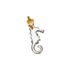 Charm Dodo Mariani Cavalluccio Marino In Argento 925 E Contromaglia in Oro Giallo 9 Kt