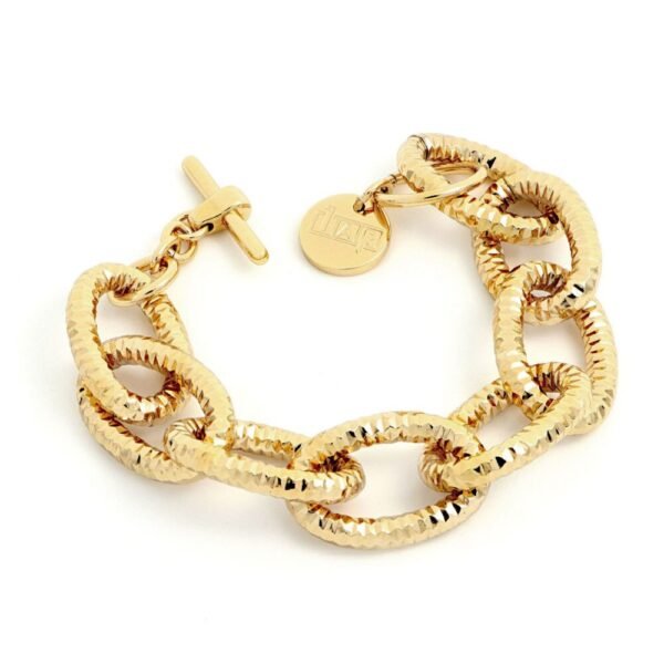 Bracciale Donna Unoaerre In Bronzo E Placcatura Oro Giallo 3 - Verre Gioielli Bracciale Donna Unoaerre In Bronzo E Placcatura Oro Giallo