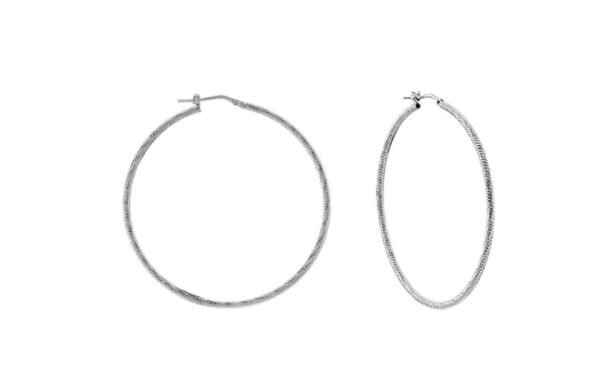 Mary & Jules Orecchini A Cerchio In Argento 925 Con Zirconi – Diametro 13 Mm, Argento Riciclato, Regalo Elegante Per Donna