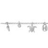 Cavigliera Donna Stroili In Argento 925 Con Tartaruga E Conchiglie E Cubic Zirconia 2 Verre Gioielli - l'istituzione del gioiello