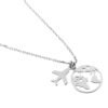 Collana Girocollo Donna Stroili In Argento 925 Con Aereo E Mondo 2 Verre Gioielli - l'istituzione del gioiello