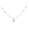 Collana Donna Girocollo Stroili In Argento 925 Bicolore E Cuore 2 - Verre Gioielli Collana Donna Girocollo Stroili In Argento 925 Bicolore E Cuore