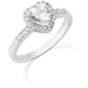 Anello Donna Amen Regolabile A Cuore In Argento 925 Con Zirconi Bianchi 1 - Verre Gioielli Anello Donna Amen Regolabile A Cuore In Argento 925 Con Zirconi Bianchi