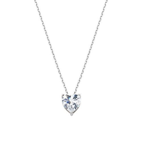 Collana Donna Amen In Argento 925 Rosato Con Cuore Pendente E Zircone Bianco 3 - Verre Gioielli Collana Donna Amen In Argento 925 Rosato Con Cuore Pendente E Zircone Bianco