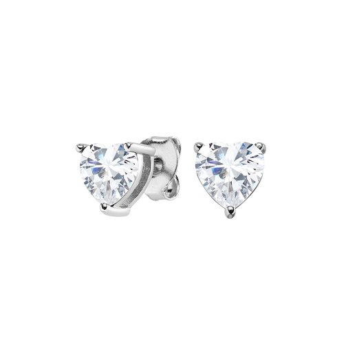 Orecchini Donna Amen In Argento 925 Rosato A Cuore Con Zirconi Bianchi 3 - Verre Gioielli Orecchini Donna Amen In Argento 925 Rosato A Cuore Con Zirconi Bianchi